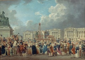 革命广场上的处决，约1793年。