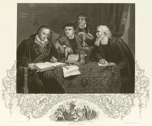 Luther，Melancthon，Pomeranus和Cruciger 作者 皮埃尔·安托万·拉布谢尔（Pierre Antoine Labouchere）