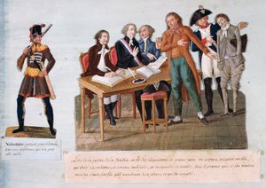 志愿者前往参加旺代战争的军队（1792-1793）（纸上水粉）