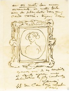 1908年6月24日在巴黎和Les Collettes上写给Fritz Thurneyssen博士的亲笔签名信 作者 皮埃尔·奥古斯特·雷诺阿