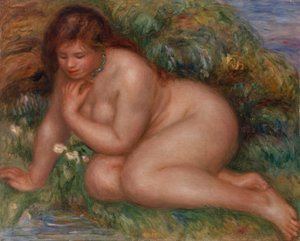 在水中凝视自己的浴女（Baigneuse se mirant dans l