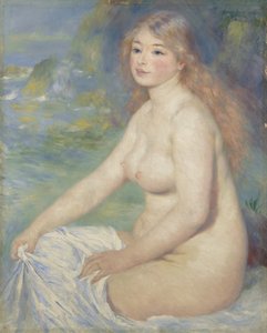 金发沐浴者（1881） 作者 皮埃尔·奥古斯特·雷诺阿