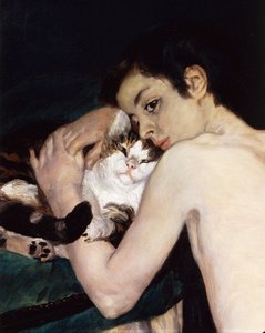 皮埃尔·奥古斯特·雷诺阿《有猫的男孩》 作者 皮埃尔·奥古斯特·雷诺阿