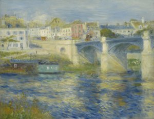 查图大桥，约1875年（布面油画） 作者 Pierre Auguste Renoir
