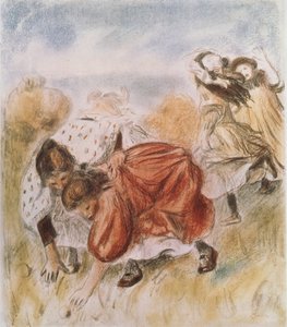 1890年代的儿童 作者 皮埃尔·奥古斯特·雷诺阿