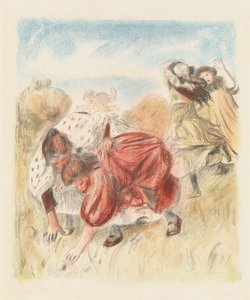 儿童打球 Enfants jouant a la balle, 1900. 作者 皮埃尔·奥古斯特·雷诺阿