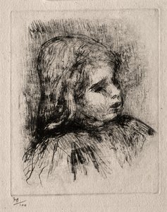 克劳德-雷诺阿，右四分之三，1908年。 作者 皮埃尔·奥古斯特·雷诺阿