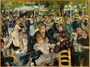 Le Moulin de la Galette 的舞蹈 作者 皮埃尔·奥古斯特·雷诺阿