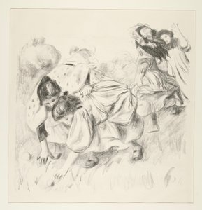 Enfants jouant ? la balle（儿童玩球） 作者 皮埃尔·奥古斯特·雷诺阿