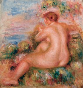 风景中的女性裸体，1915年