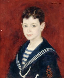 小男孩费尔南德·哈尔芬（Fernand Halphen），1880年 作者 皮埃尔·奥古斯特·雷诺阿