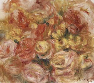 花朵素描，约1914年 作者 皮埃尔·奥古斯特·雷诺阿