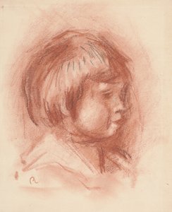 儿童头，约1906年（血红粉笔） 作者 皮埃尔·奥古斯特·雷诺阿