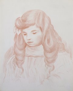 一个孩子的头，1913年（乐观） 作者 皮埃尔·奥古斯特·雷诺阿