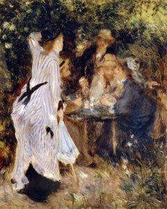 1876年，在Moulin de la Galette花园的花园里。 作者 皮埃尔·奥古斯特·雷诺阿