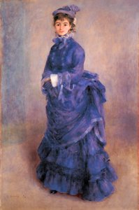 “La Parisienne”，法国女演员、画家首选模特亨丽埃特·亨里奥夫人的肖像 作者 皮埃尔·奥古斯特·雷诺阿