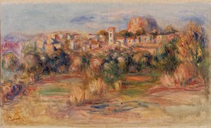 风景，拉高德 (Paysage, La Gaude) 作者 皮埃尔·奥古斯特·雷诺阿
