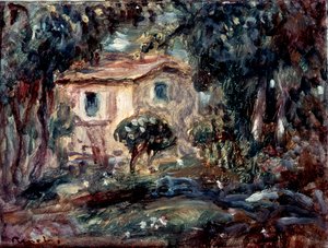 景观。 Le Cannet，1902年。 作者 皮埃尔·奥古斯特·雷诺阿