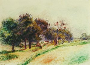景观;风景 作者 皮埃尔·奥古斯特·雷诺阿