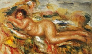在草地上的裸体女人； Femme Nue al“ Herbe，1915年