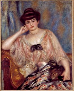 Misia Sert（1872-1950）的肖像 作者 皮埃尔·奥古斯特·雷诺阿