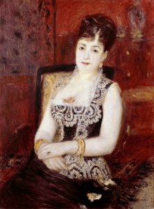 普尔塔莱斯伯爵夫人的画像。 皮埃尔·奥古斯特·雷诺阿 (Pierre-Auguste 作者 皮埃尔·奥古斯特·雷诺阿