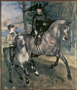 Bois de Boulogne的女骑士 作者 皮埃尔·奥古斯特·雷诺阿