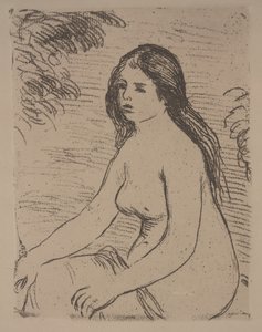 坐着的女性裸体
