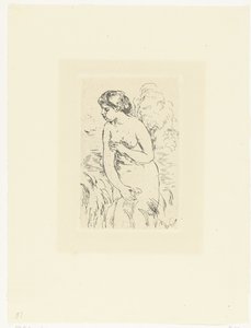 站立的裸女或浴女
Baigneux debout a mi-jambes 作者 皮埃尔·奥古斯特·雷诺阿