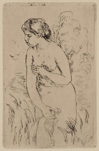 浴女》，约 1890 年（纸上水墨蚀刻版画）