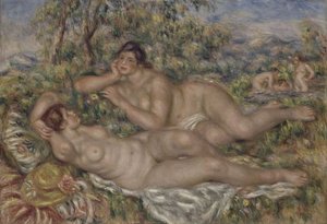 泳客（1918-1919） 作者 皮埃尔·奥古斯特·雷诺阿