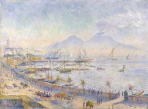 那不勒斯湾，1881年 作者 皮埃尔·奥古斯特·雷诺阿