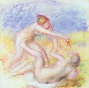 Two Nudes (oil on canvas)