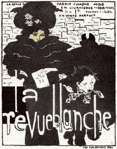 艺术。布兰奇杂志》（The Revue Blanche）。皮埃尔-博纳尔的海报，法国 作者 皮埃尔·邦纳德