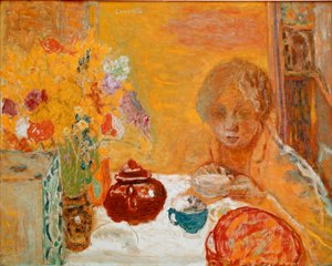Pierre Bonnard (1867-1947) c.1932 的早餐 作者 皮埃尔·邦纳德