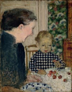 孩子吃樱桃，1895年 作者 Pierre Bonnard