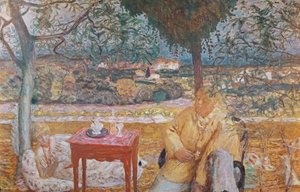 普罗旺斯的对话，约1913-14（布面油画 作者 皮埃尔·邦纳德