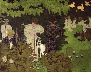 黄昏，或1892年的圆形槌球 作者 皮埃尔·邦纳德