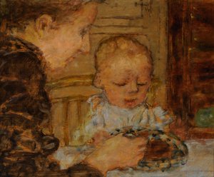 祖母和孩子 作者 Pierre Bonnard