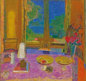 花园的大餐厅（Grande salleàmanger sur le jardin）。 1934-35 作者 皮埃尔·邦纳德