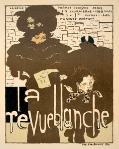 La Revue Blanche，1894年着名的月刊第一期海报广告
