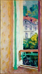 Pierre Bonnard (1867-1947) Milan, Jesi Collection 的 Uriage 绘画中的打开窗口 作者 皮埃尔·邦纳德