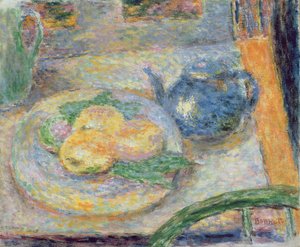 茶壶静物画，1936-37年 作者 皮埃尔·邦纳德
