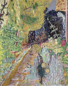 花园》，约1936年（布面油画 作者 皮埃尔·邦纳德