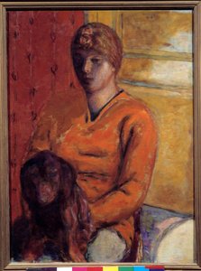 狗女。 Pierre Bonnard (1867-1947) 的绘画，20 世纪。 格勒诺布尔，Musee des Beaux Arts。 作者 皮埃尔·邦纳德