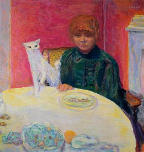 一只猫的女人，1912年 作者 皮埃尔·邦纳德