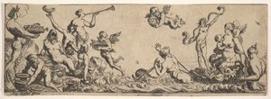 尼普顿和安菲特里特，1615-42。 作者 皮埃尔·布雷比埃特