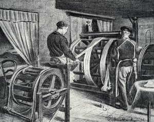 丝绸作品：皮埃尔·卡梅特私人收藏的“Excursion a travers les metiers”丝绸雕刻展开 作者 皮埃尔·卡尔梅特