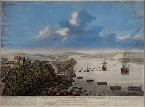 魁北克镇上方的着陆点，描述了突击......在Hauteurs DAbraham Septr。 1759年17号，1760年