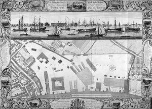Deptford码头，伦敦，1753年。